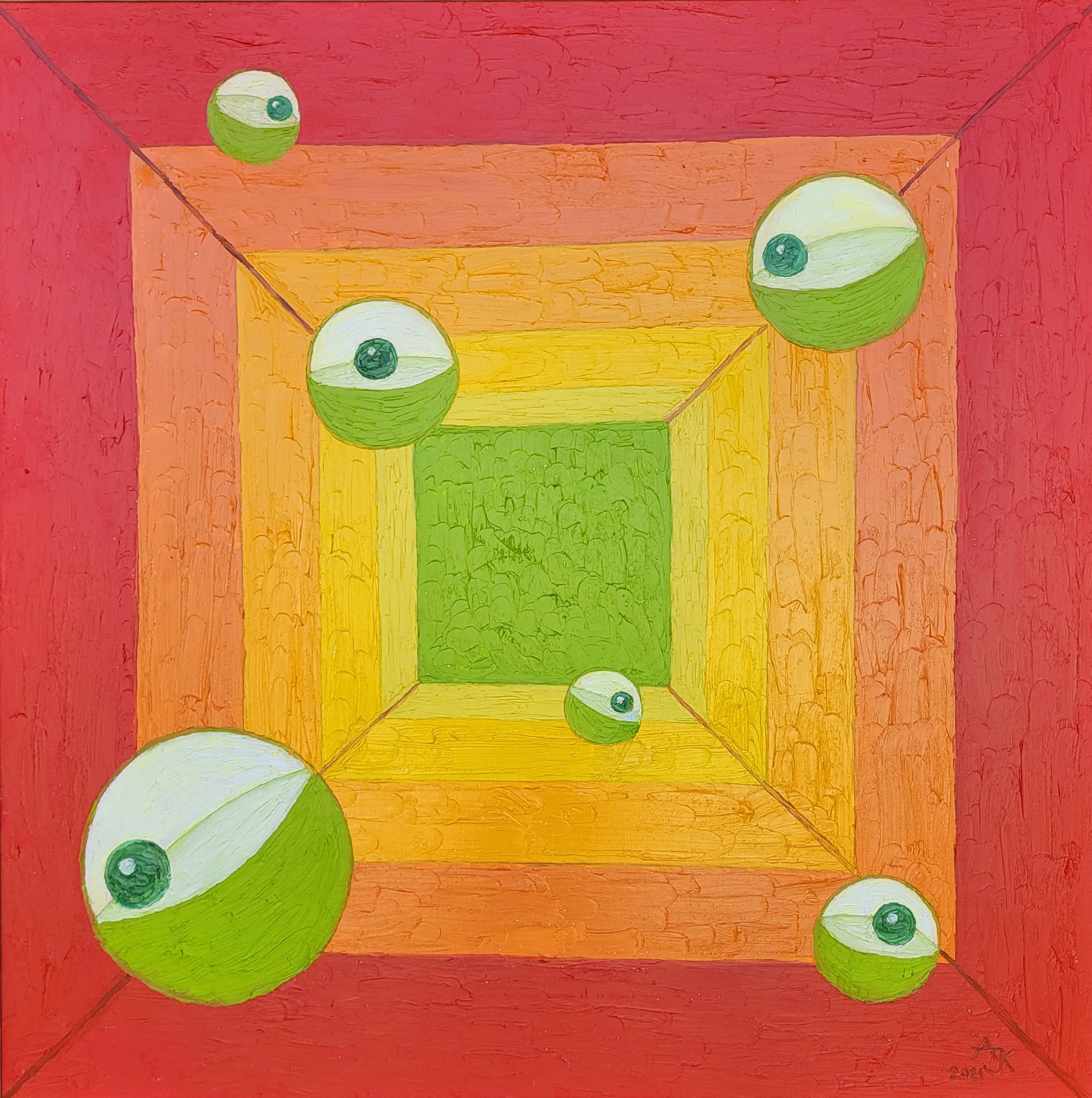 Aldona Jablonska Klimczak, A game of green Aldona Jablonska Klimczak, A game of green