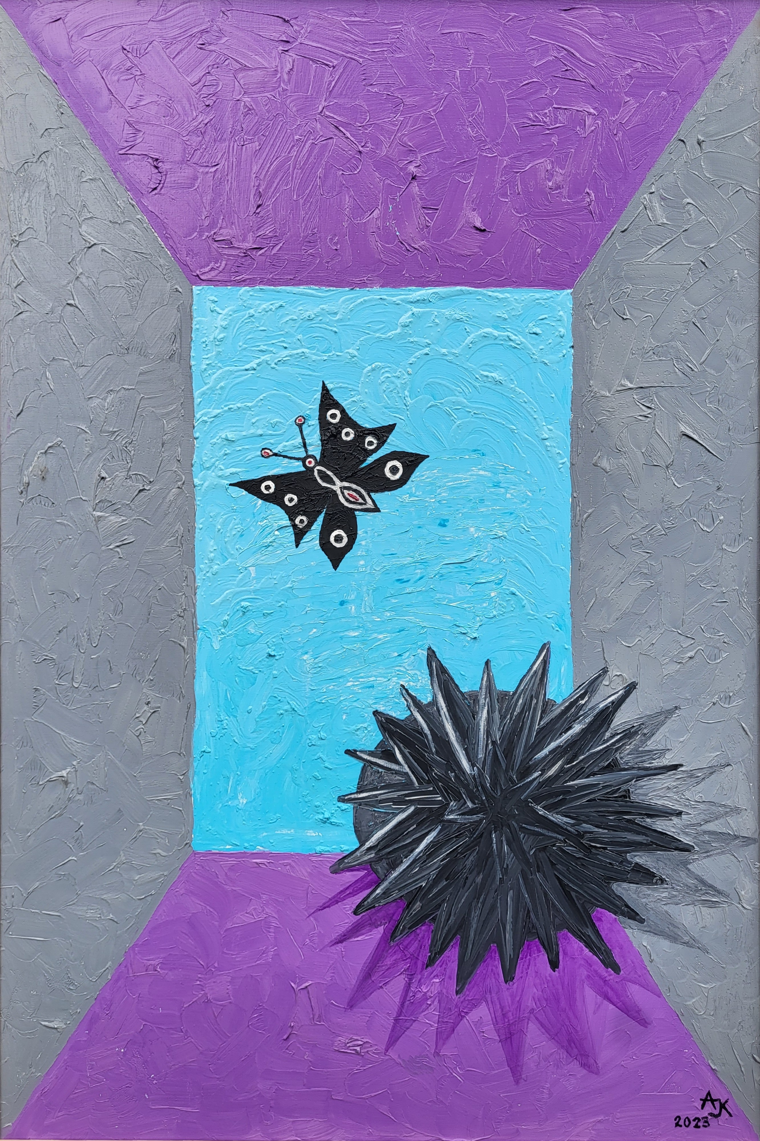 Aldona Jablonska Klimczak, The black butterfly Aldona Jablonska Klimczak, The black butterfly