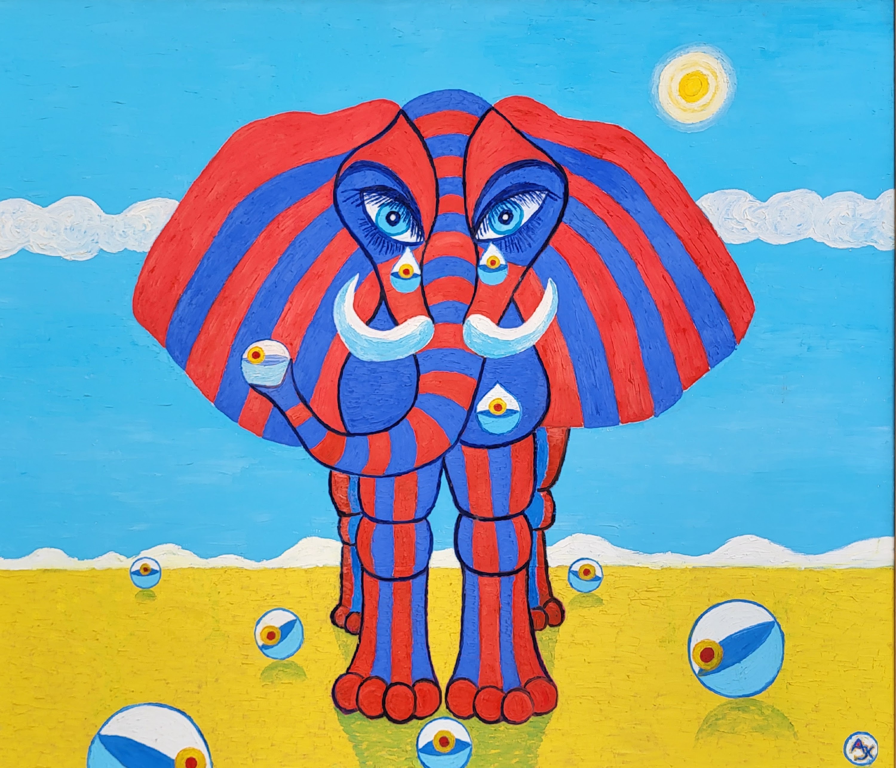 Aldona Jablonska Klimczak, Tears of a striped elephant Aldona Jablonska Klimczak, Tears of a striped elephant