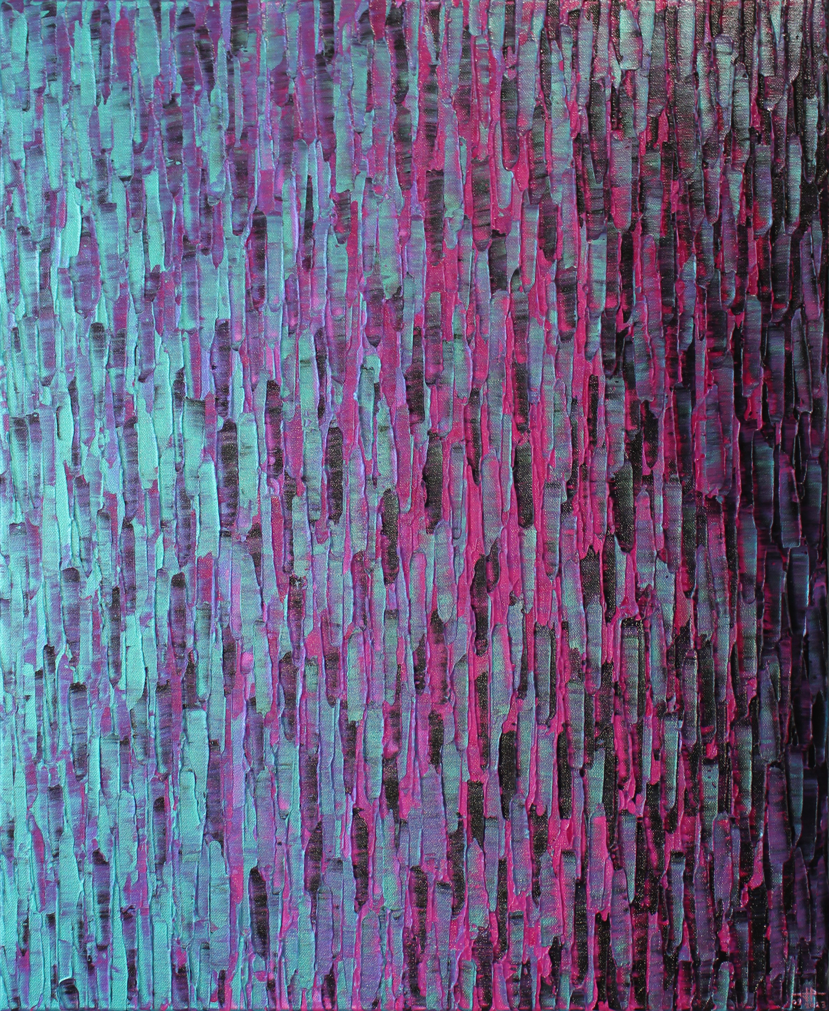 Jonathan Pradillon, Fondu couleur bleu irisé rose Jonathan Pradillon, Fondu couleur bleu irisé rose