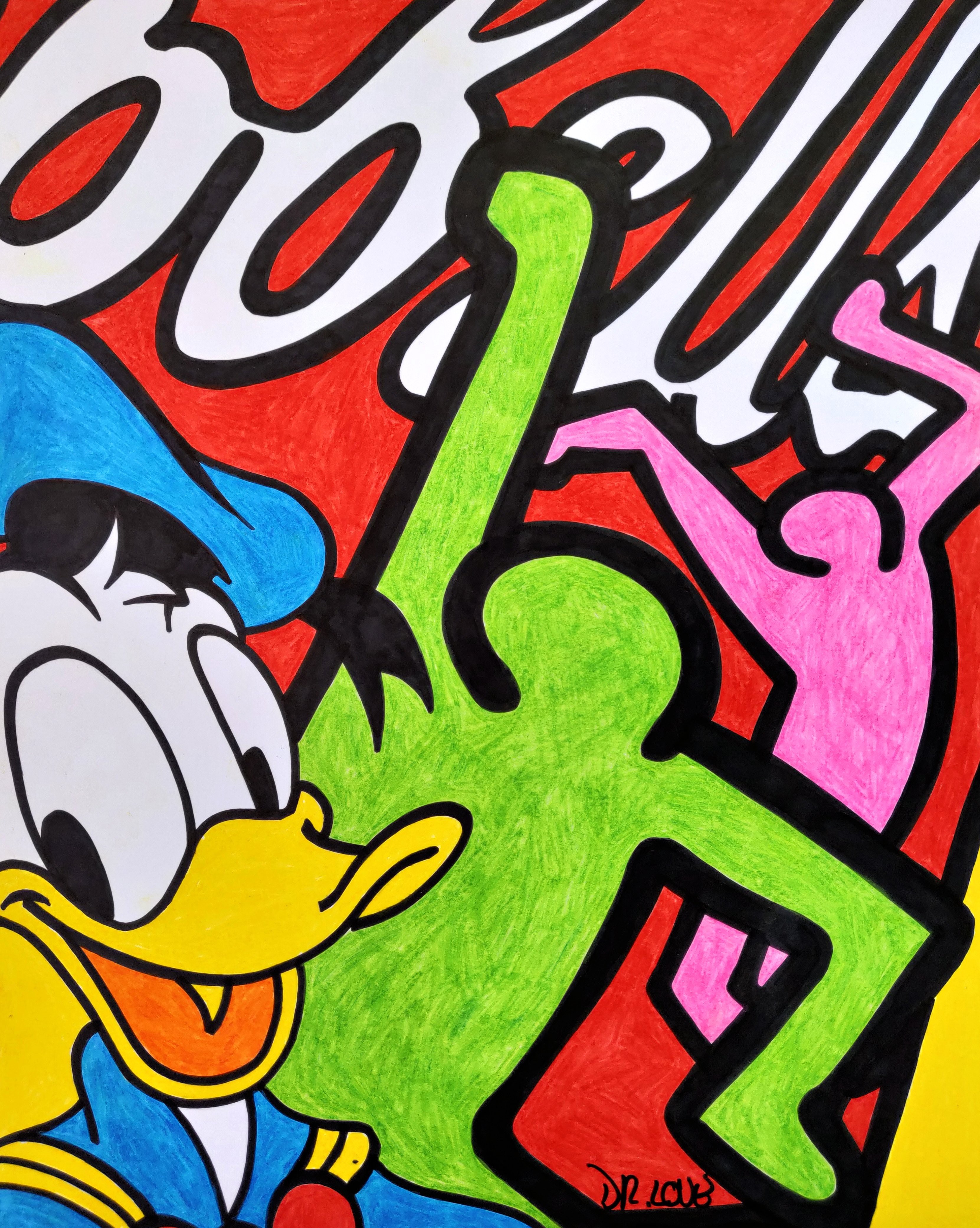 Dr. Love, Donald pop duck street art Dr. Love, Donald pop duck street art