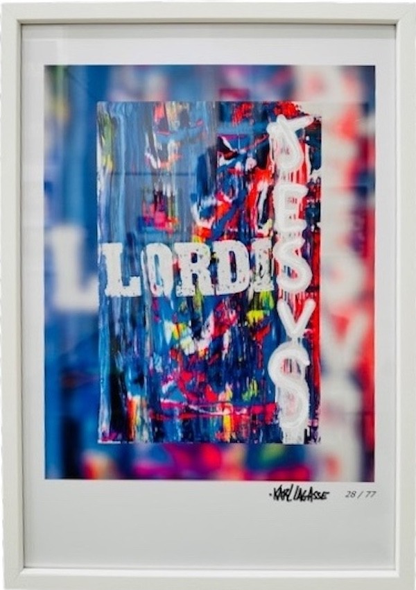 Karl Lagasse, Jesus Is Lord Blue Litho Karl Lagasse, Jesus Is Lord Blue Litho