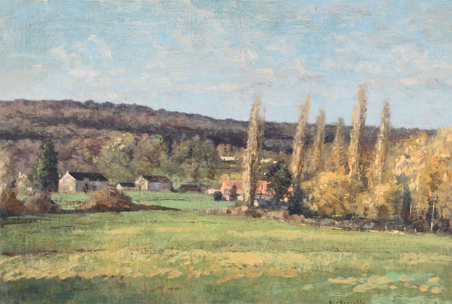 André Boubounelle, Petit hameau aux alentours de Crécy André Boubounelle, Petit hameau aux alentours de Crécy