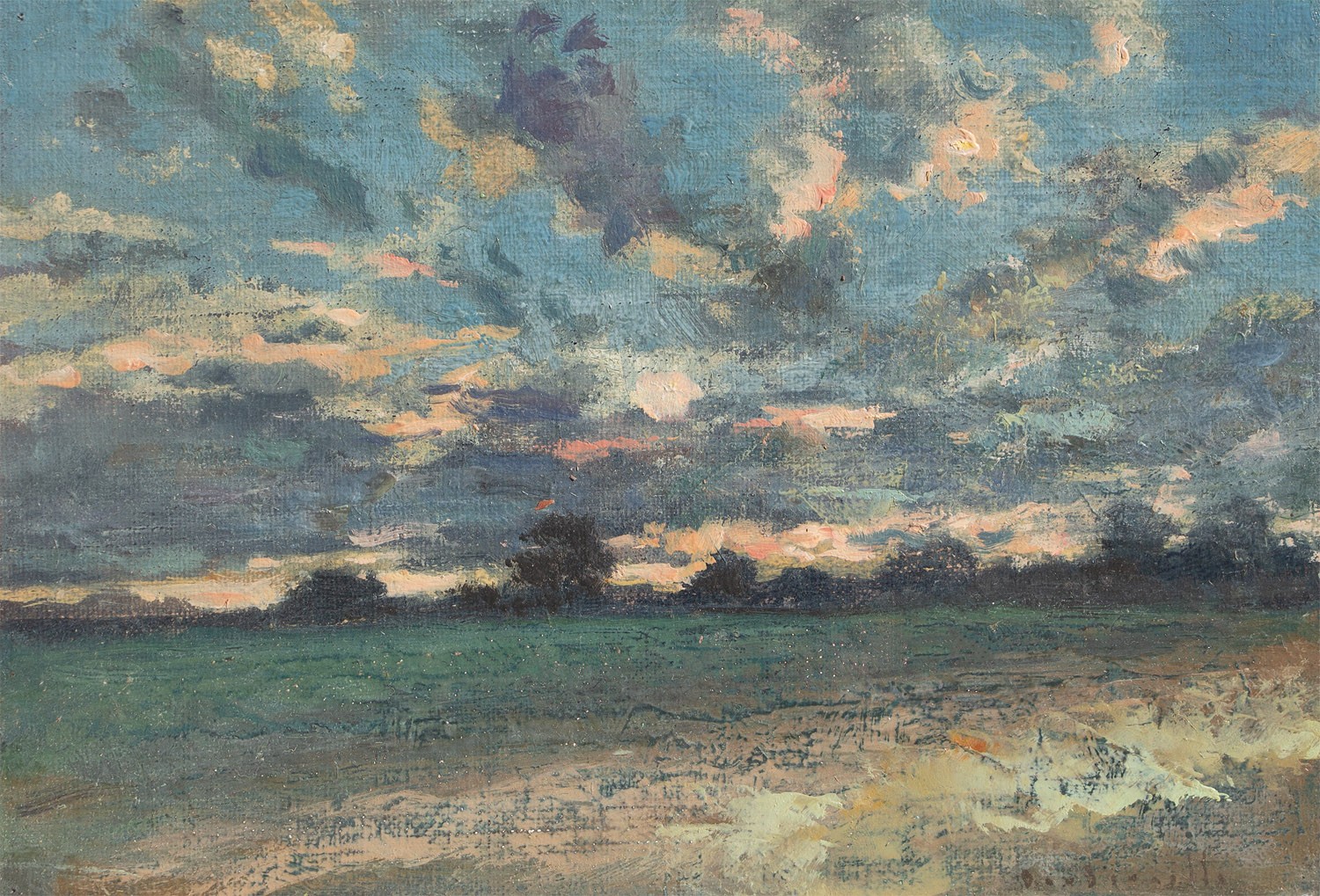 André Boubounelle, Ciel nuageux au coucher André Boubounelle, Ciel nuageux au coucher