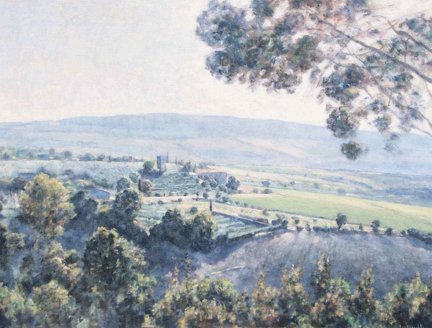 André Boubounelle, Matinée bleutée en Toscane André Boubounelle, Matinée bleutée en Toscane