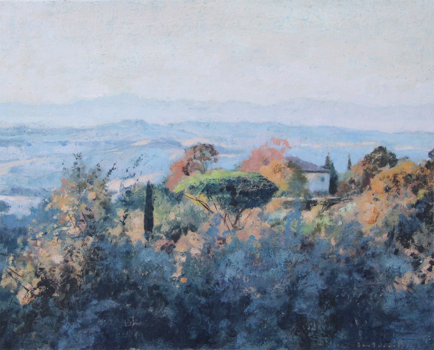 André Boubounelle, Le Villa, pin et cyprès en Toscane André Boubounelle, Le Villa, pin et cyprès en Toscane