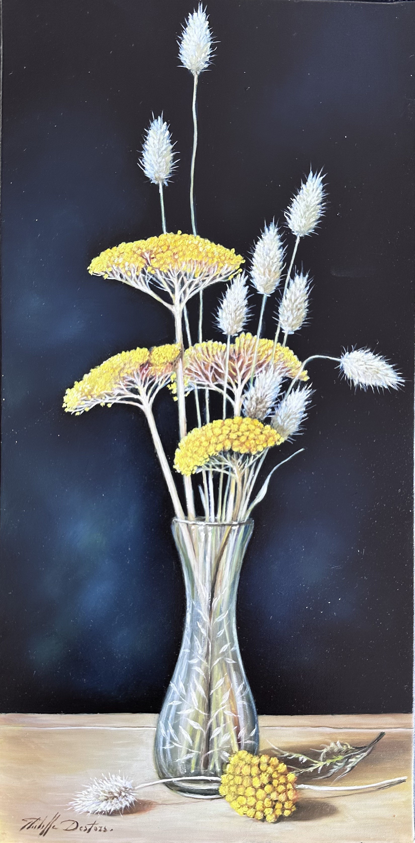 Philippe Destors, Bouquet de fleurs séchées Philippe Destors, Bouquet de fleurs séchées