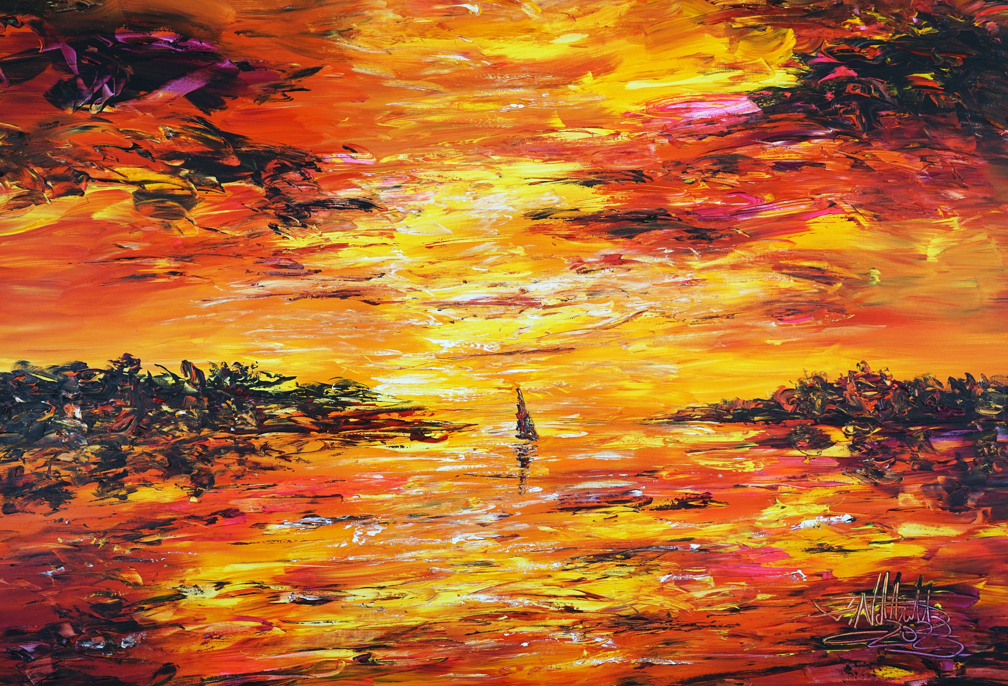Peter Nottrott, Romantic Sundown Sailing XL 4 Peter Nottrott, Romantic Sundown Sailing XL 4