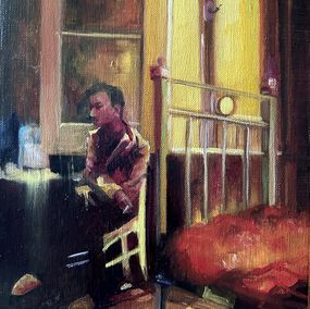 Painting, Hongkong mood light, Lisbeth Buonanno
