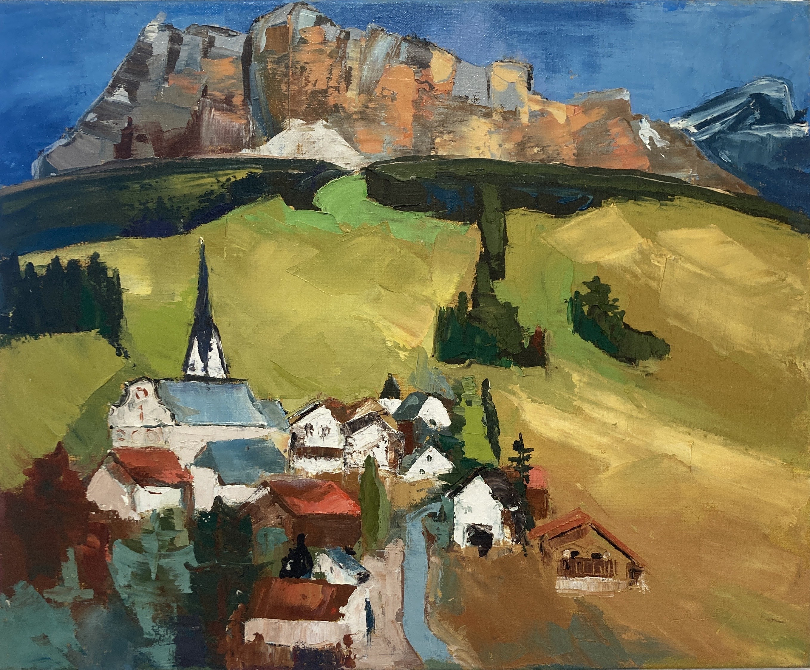 Laury Merle, Village dans les dolomites Laury Merle, Village dans les dolomites