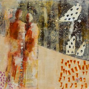 Peinture, Le commencement - série silhouettes humaines, Maryline Rigaut
