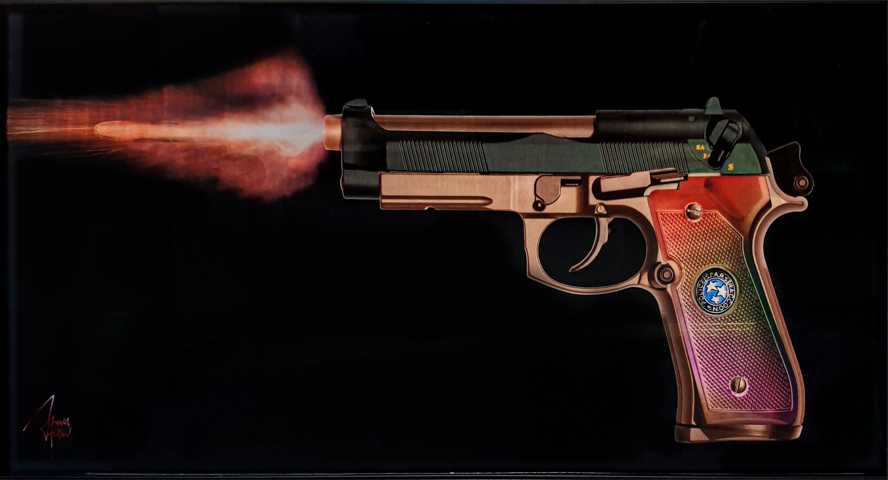 James Chiew, Beretta - Lenticular print James Chiew, Beretta - Lenticular print