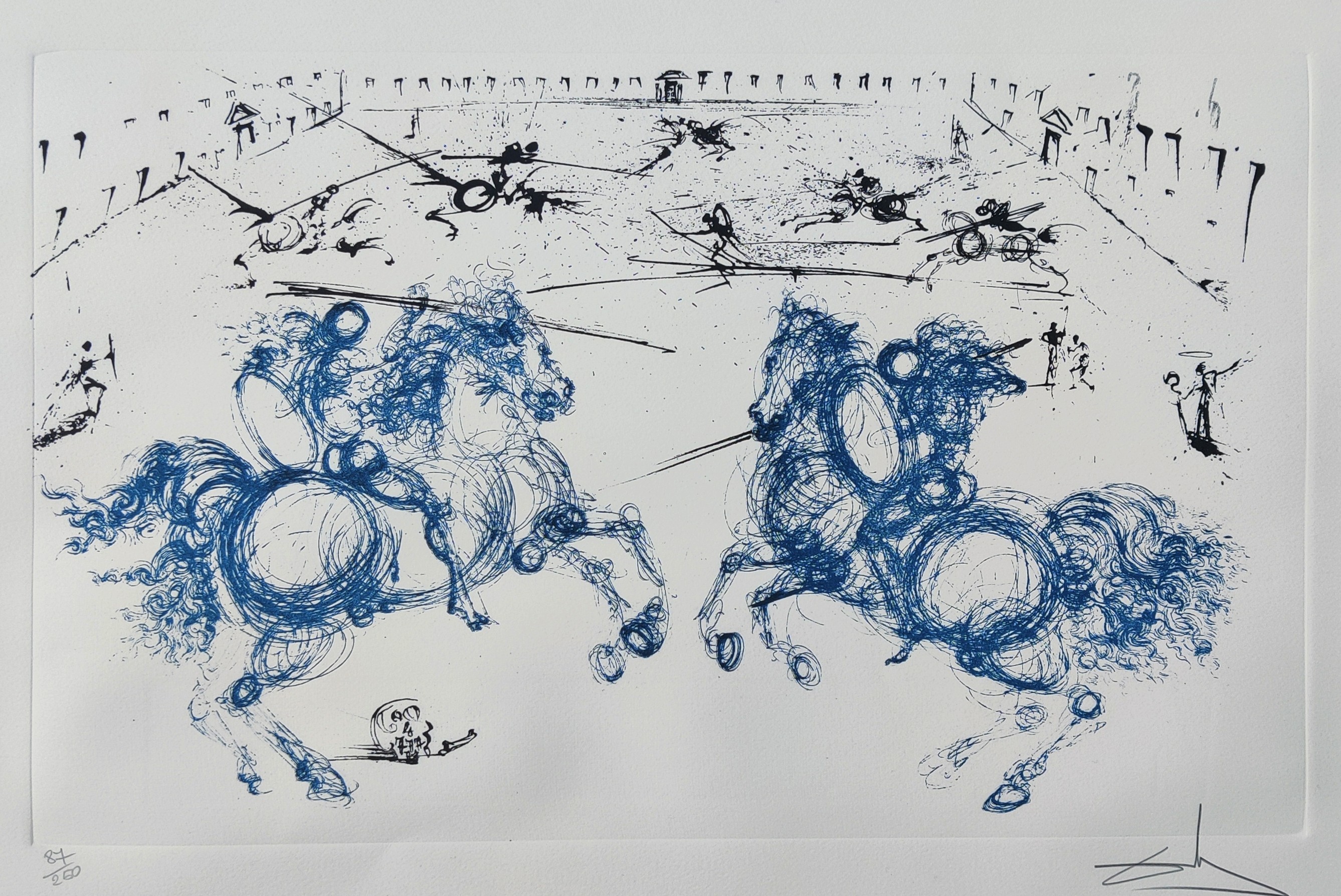 Salvador Dali, Combat de Cavaliers Salvador Dali, Combat de Cavaliers