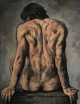 Painting, Homme nu, Nathan Chantob