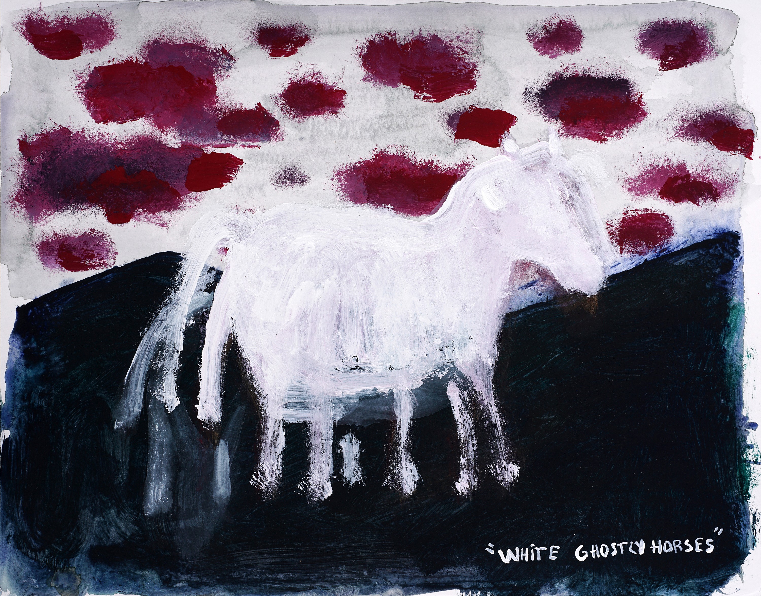 Francisco Montoya Cázarez, White ghostly horses Francisco Montoya Cázarez, White ghostly horses
