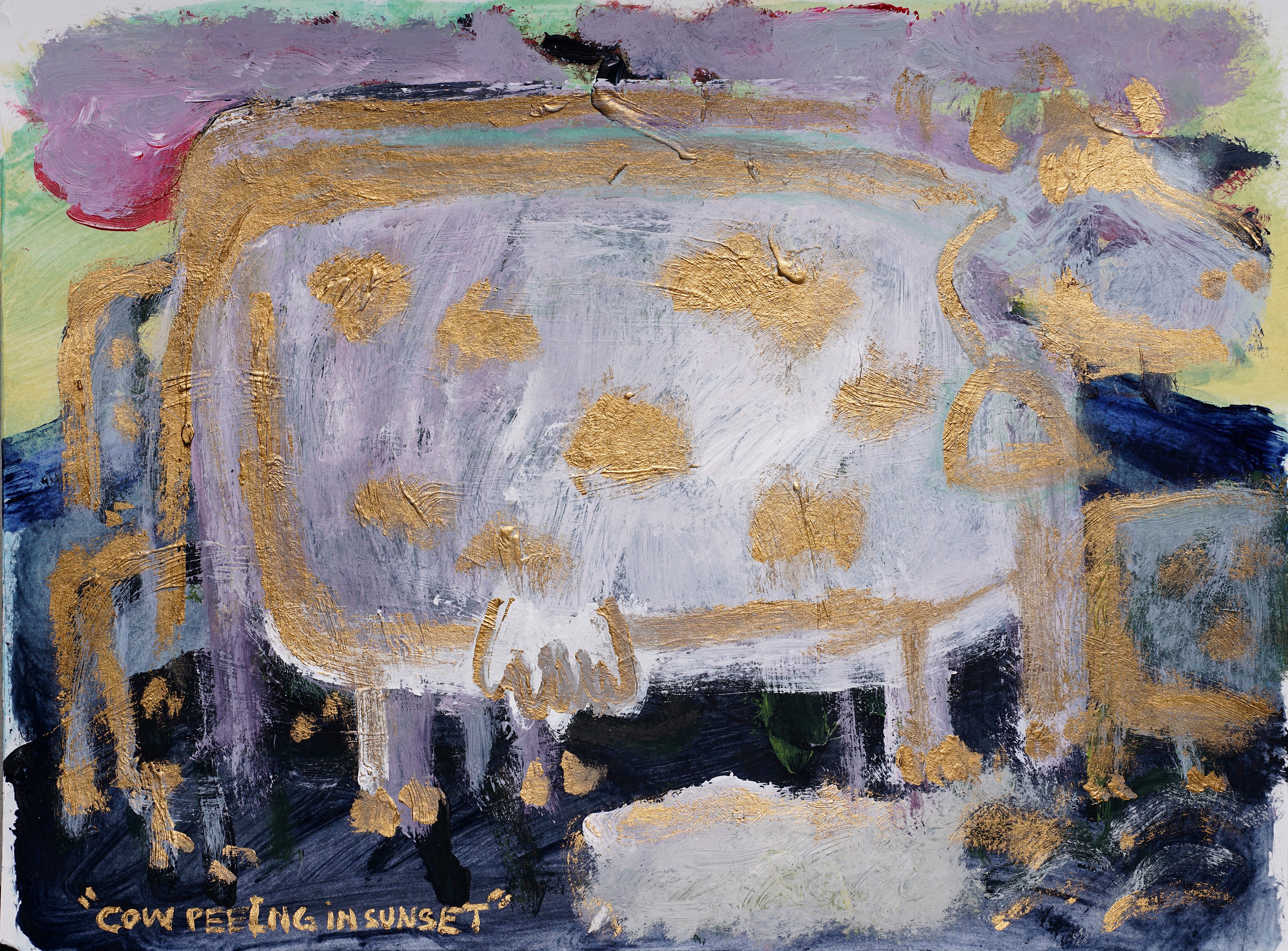 Francisco Montoya Cázarez, Cow peeing in sunset Francisco Montoya Cázarez, Cow peeing in sunset