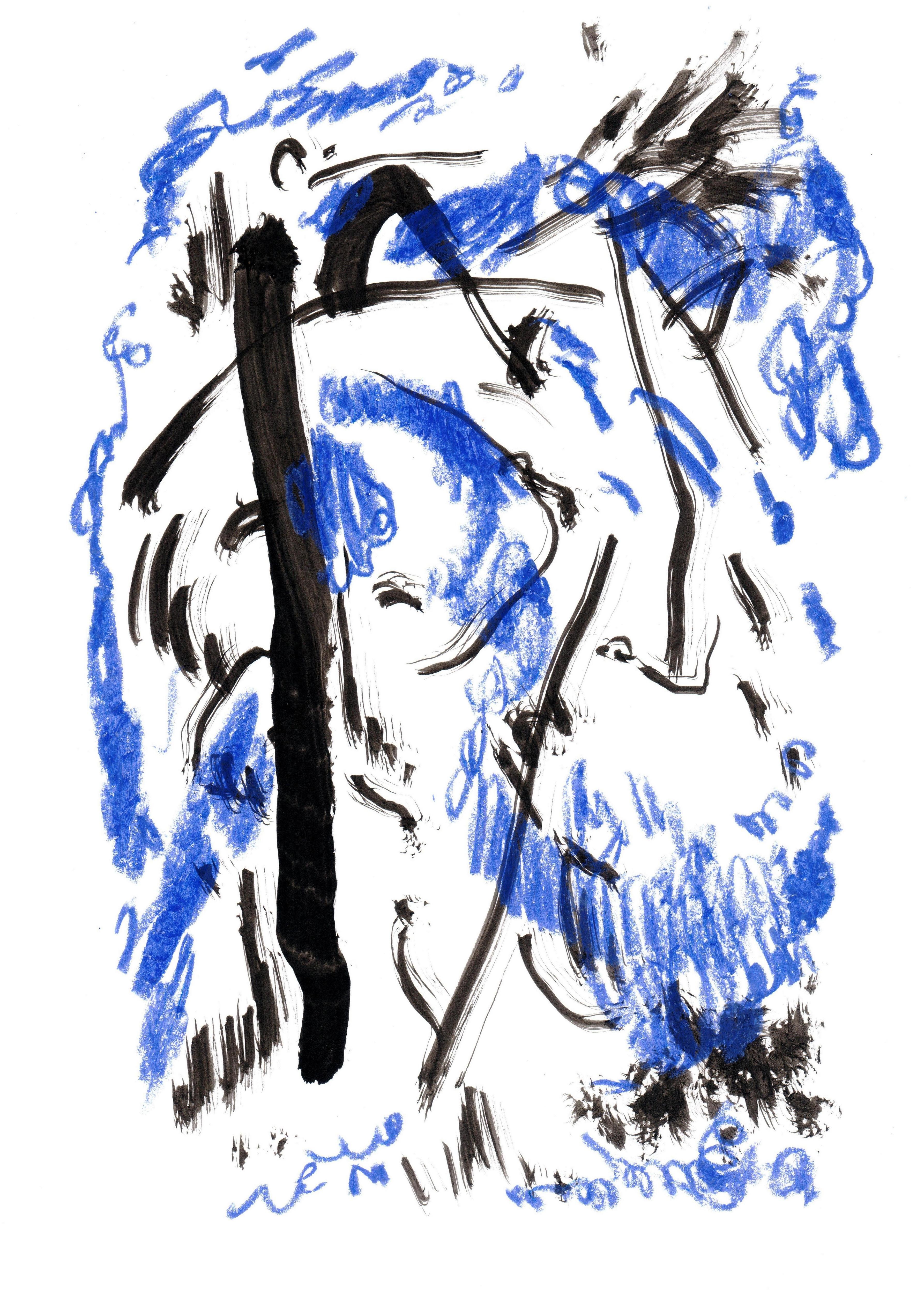 Zakhar Shevchuk, Ink Album (Blue Landscape) Zakhar Shevchuk, Ink Album (Blue Landscape)