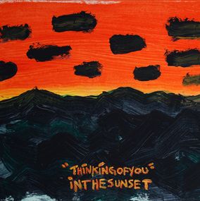 Painting, Thinking of you in the sunset, Francisco Montoya Cázarez