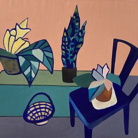Painting, Stillife with flowers, Olga Afanasiadi