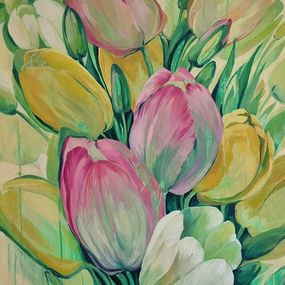 Painting, Tulips, Natalia Yampolskaya
