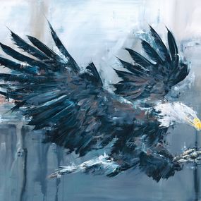 Gemälde, Raptor, Stephanie Blaess