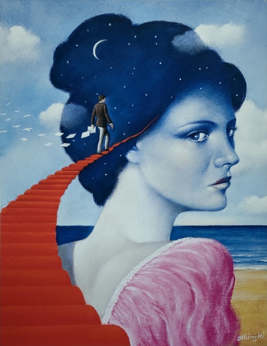 Rafal Olbinski, Somewhere in time Rafal Olbinski, Somewhere in time