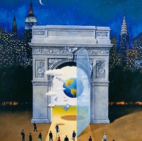 Drucke, Washington square, Rafal Olbinski