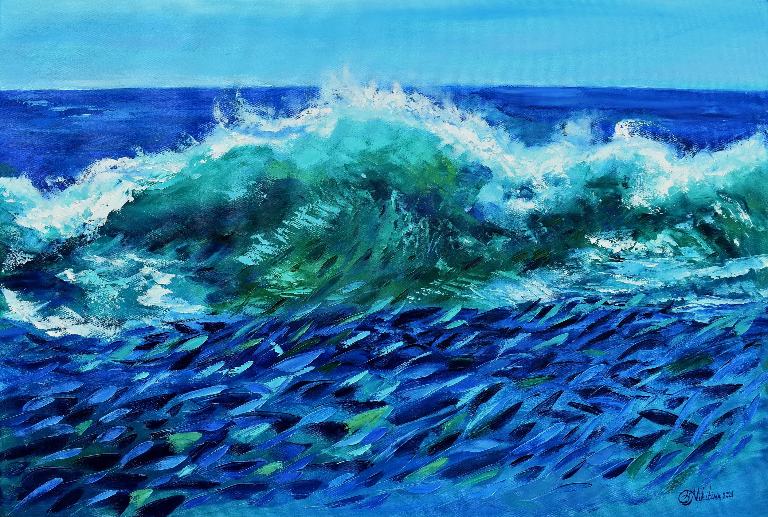 Olga Nikitina, Fish in Waves Olga Nikitina, Fish in Waves
