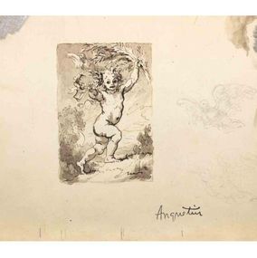 Dibujo, The angel, Louis Anquetin