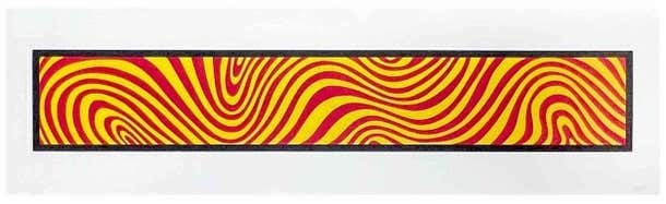 Sol LeWitt, Wavy irregular bands Sol LeWitt, Wavy irregular bands