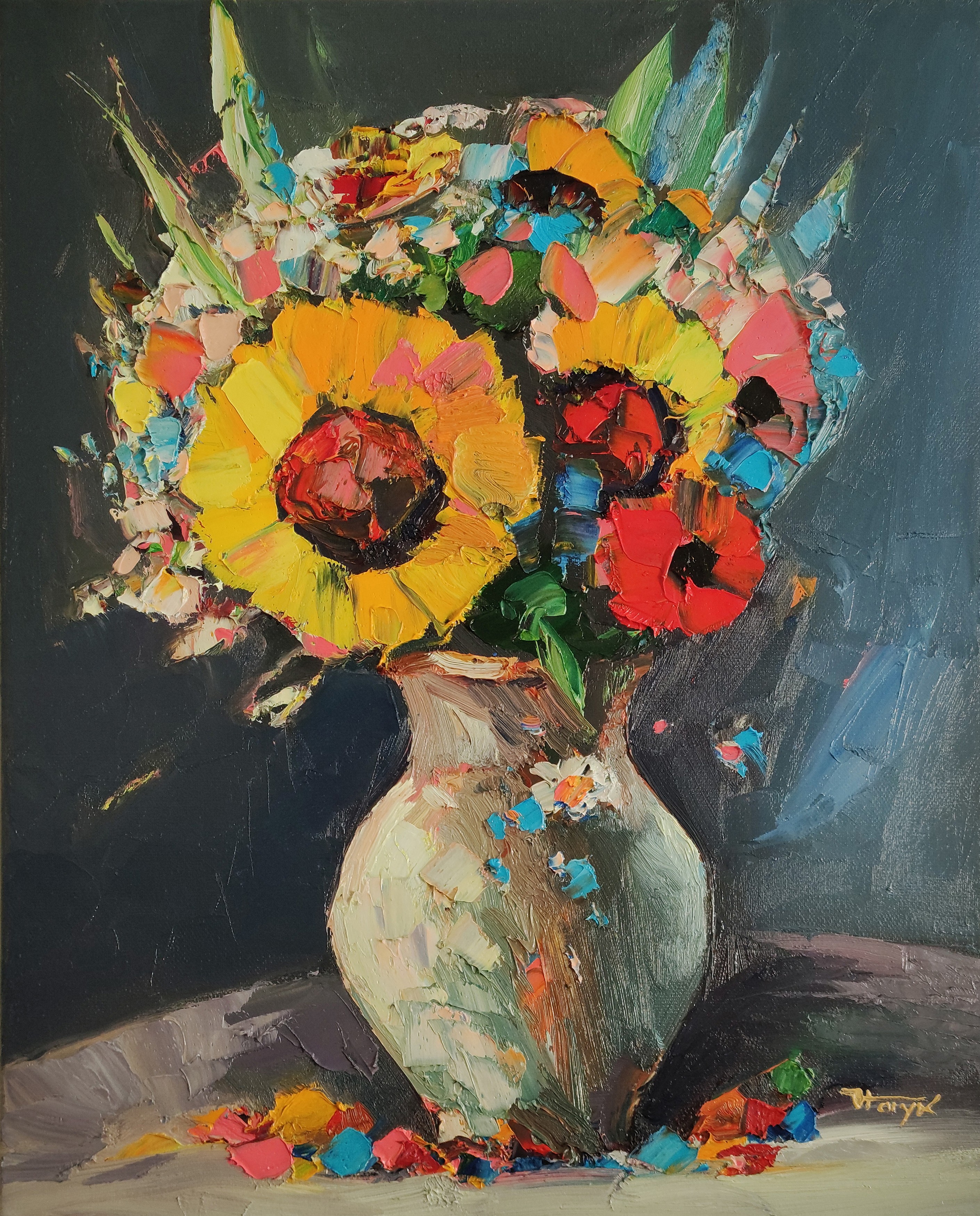 Hayk Miqayelyan, Still life with flowers Hayk Miqayelyan, Still life with flowers