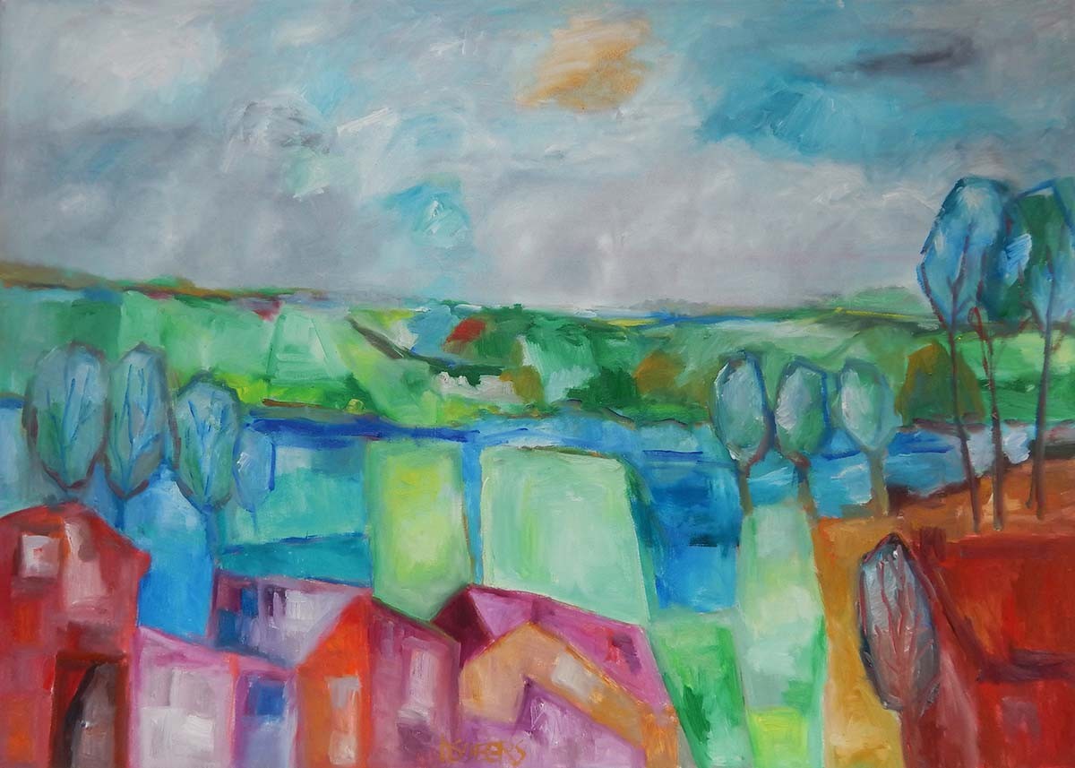 Harrie Sijbers, Village at the water Harrie Sijbers, Village at the water
