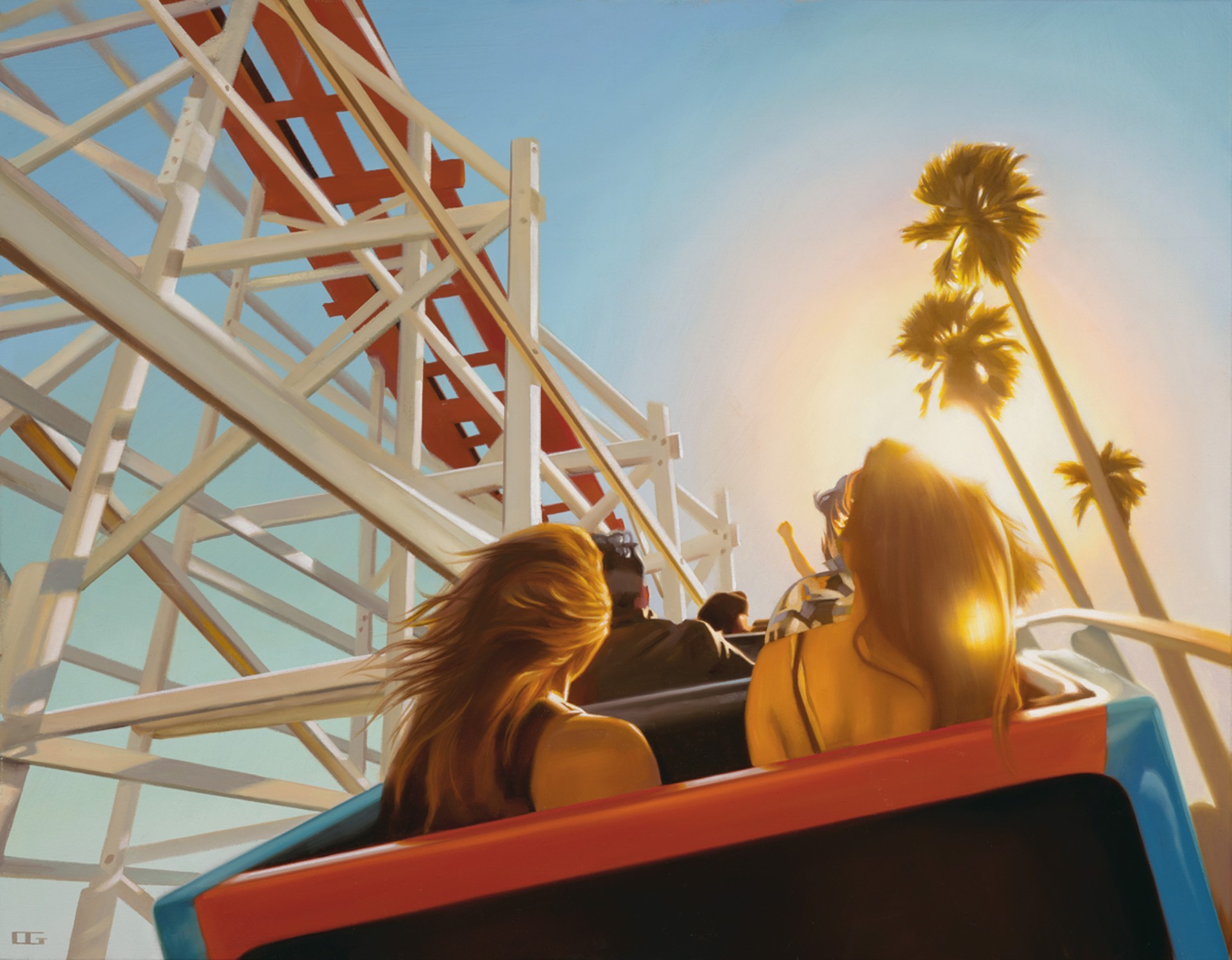 Carrie Graber, Giant dipper, Santa Cruz boardwalk Carrie Graber, Giant dipper, Santa Cruz boardwalk
