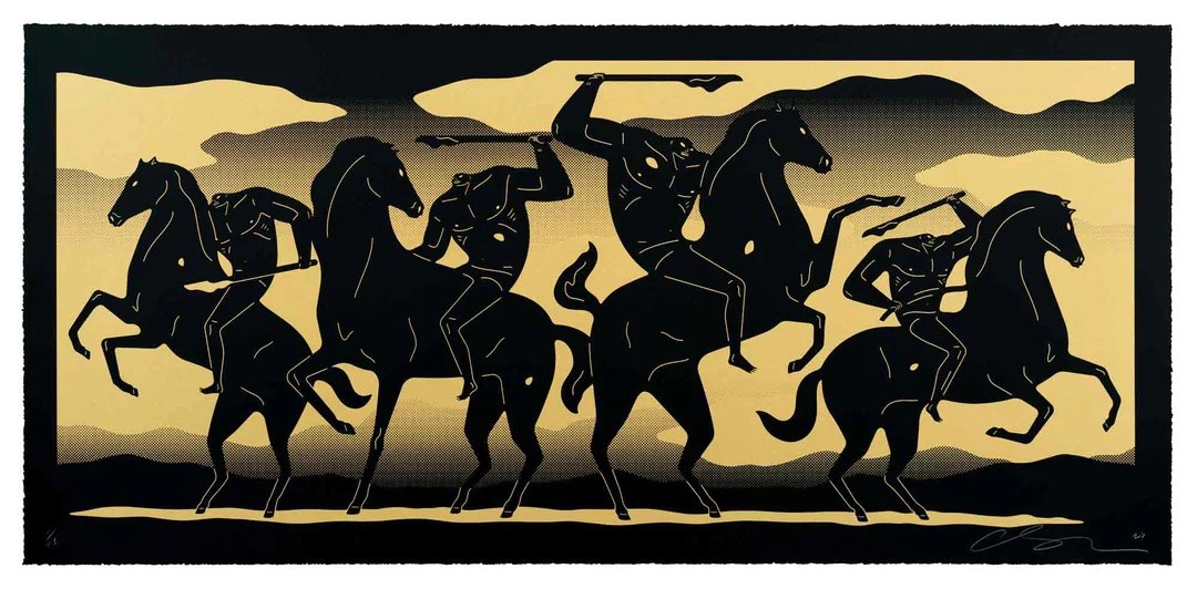 Cleon Peterson, The four horseman (Gold) Cleon Peterson, The four horseman (Gold)