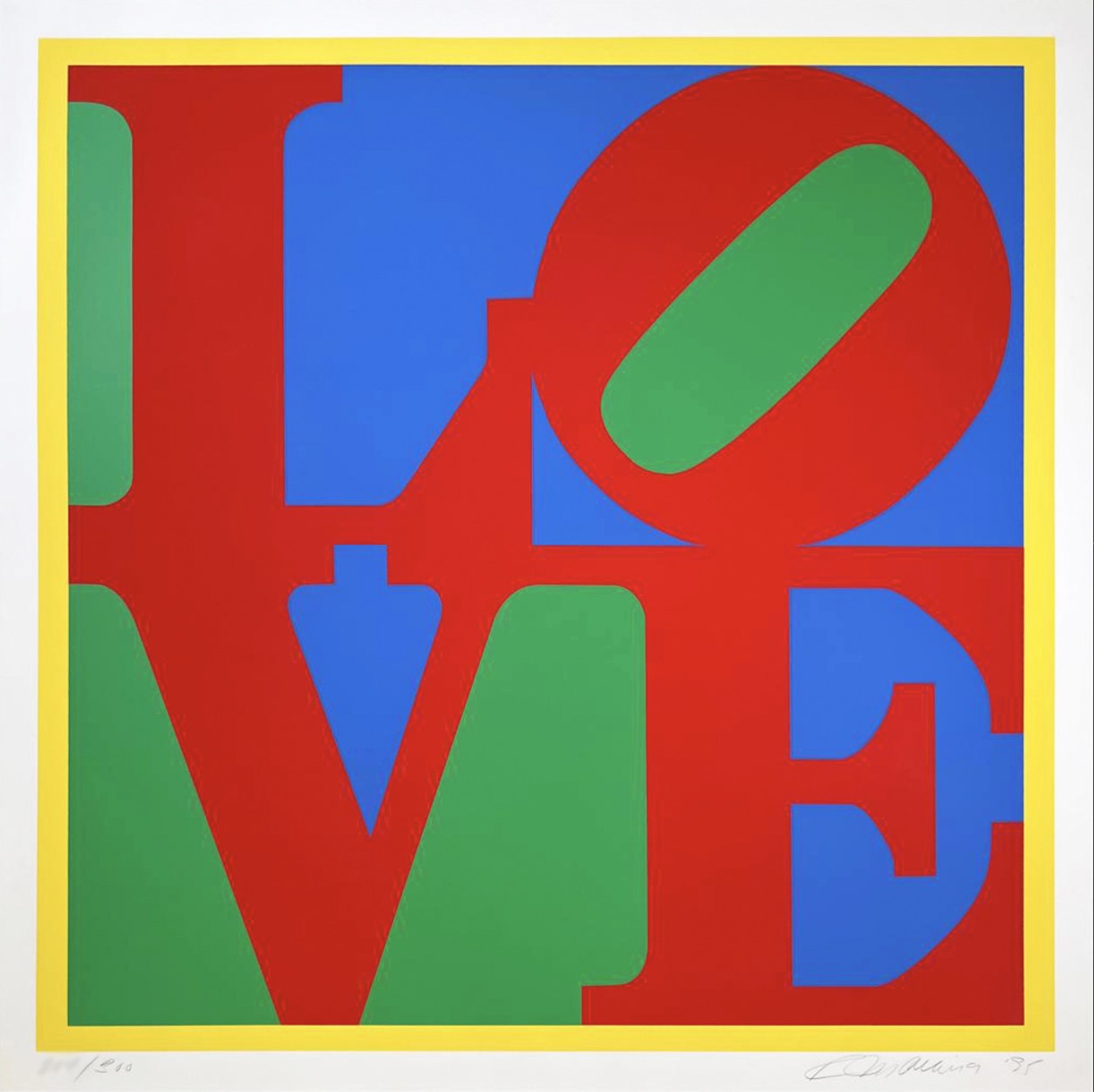 Robert Indiana, Heliotherapy Love Robert Indiana, Heliotherapy Love