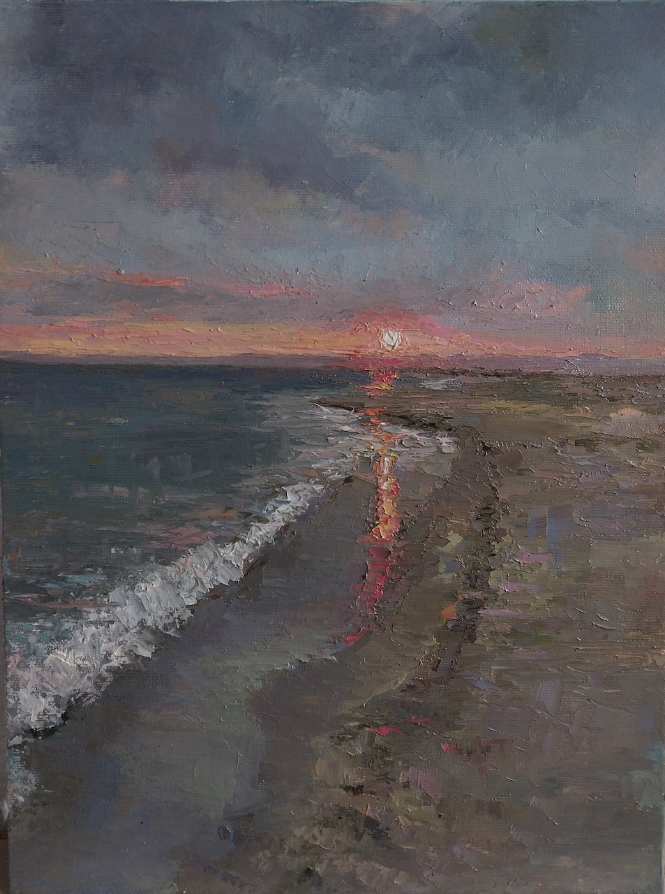 Kamsar Ohanyan, Sunset on the beach Kamsar Ohanyan, Sunset on the beach