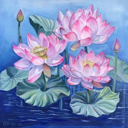 Dance of Pink Water Lilies, Olga Volna