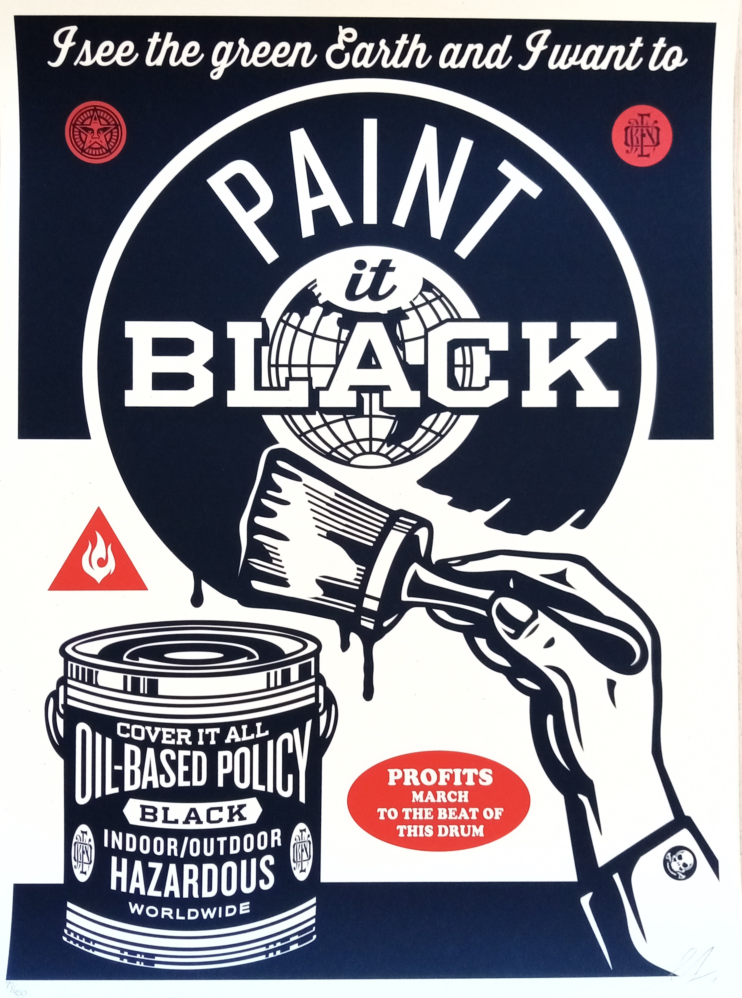 Shepard Fairey (Obey), Paint it black (Brush) Shepard Fairey (Obey), Paint it black (Brush)