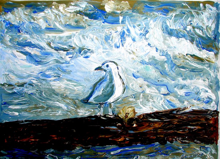 Anand Manchiraju, U.S Landscape-6, Painting on canvas