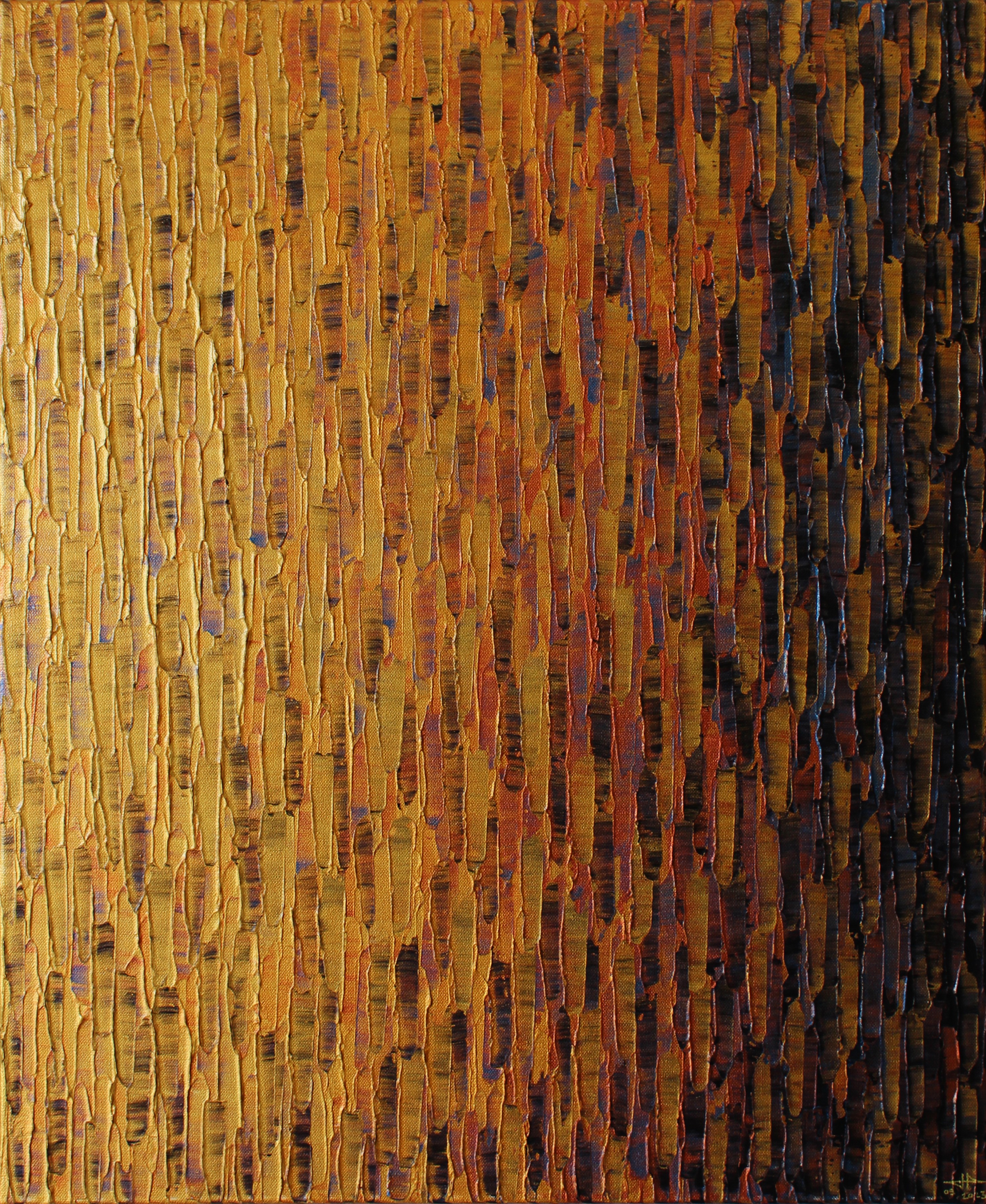 Jonathan Pradillon, Fondu couleur or cuivre Jonathan Pradillon, Fondu couleur or cuivre