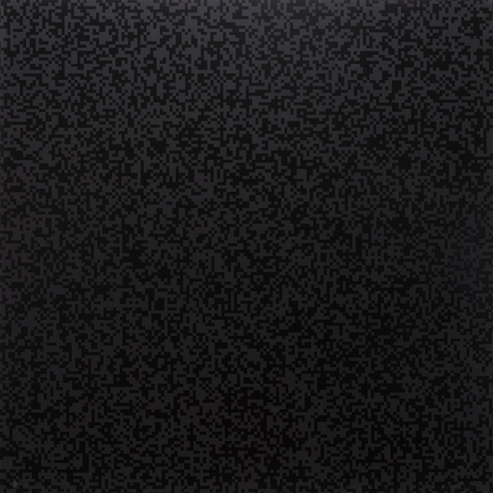 François Morellet, 40.000 Carres (noir) François Morellet, 40.000 Carres (noir)