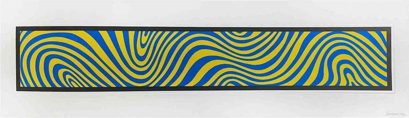 Sol LeWitt, Wavy irregular bands Sol LeWitt, Wavy irregular bands
