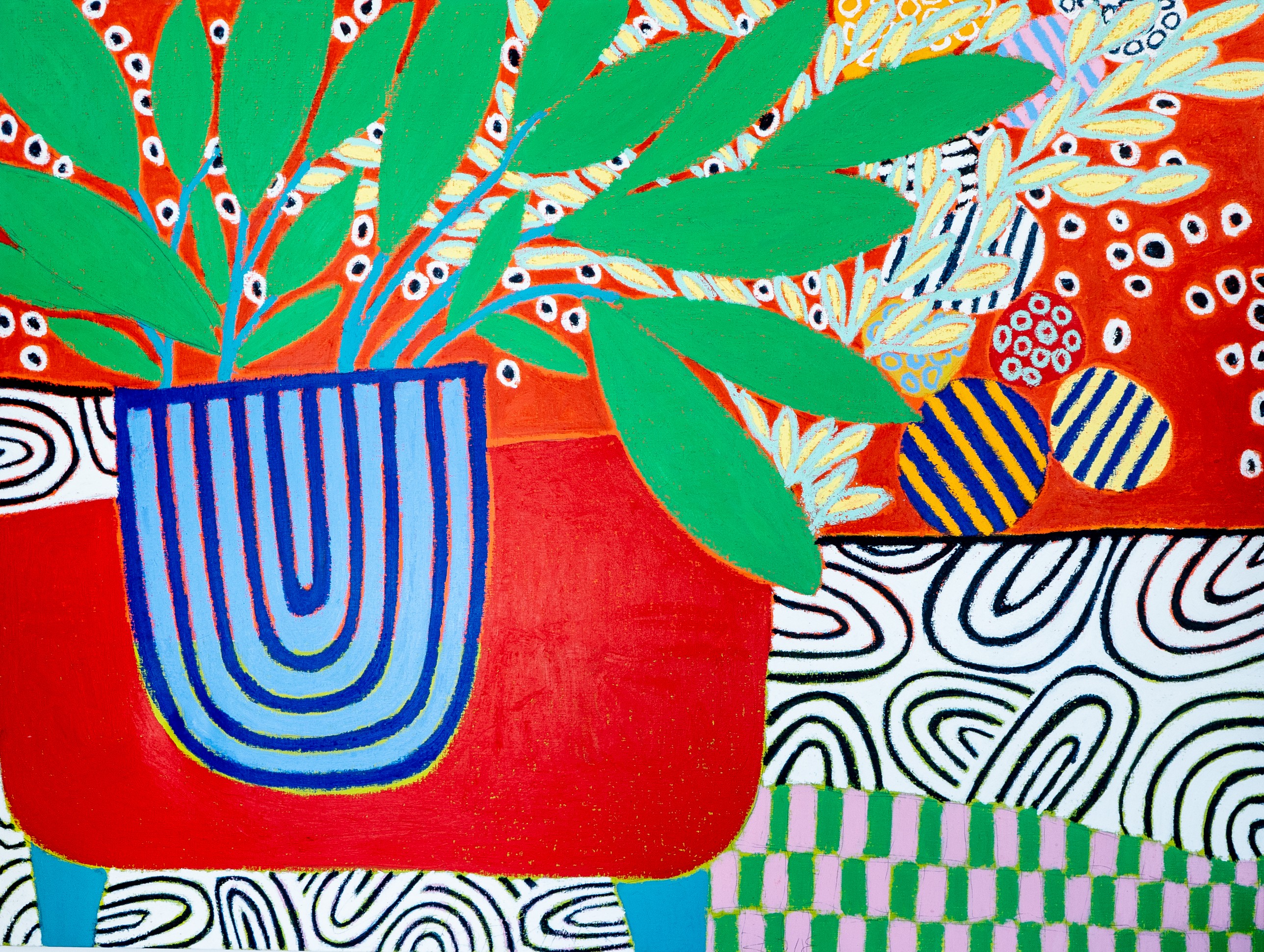 Gordon Hopkins, Big garden delight in red Gordon Hopkins, Big garden delight in red