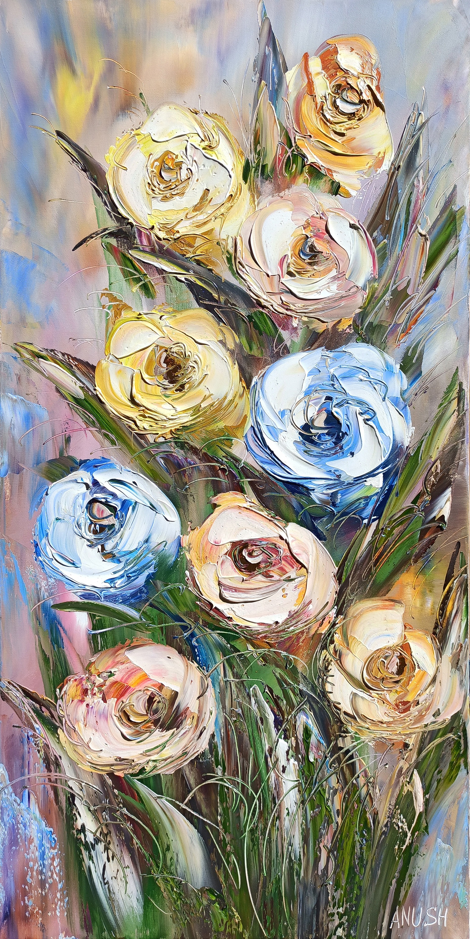 Anush Emiryan, Textured roses Anush Emiryan, Textured roses