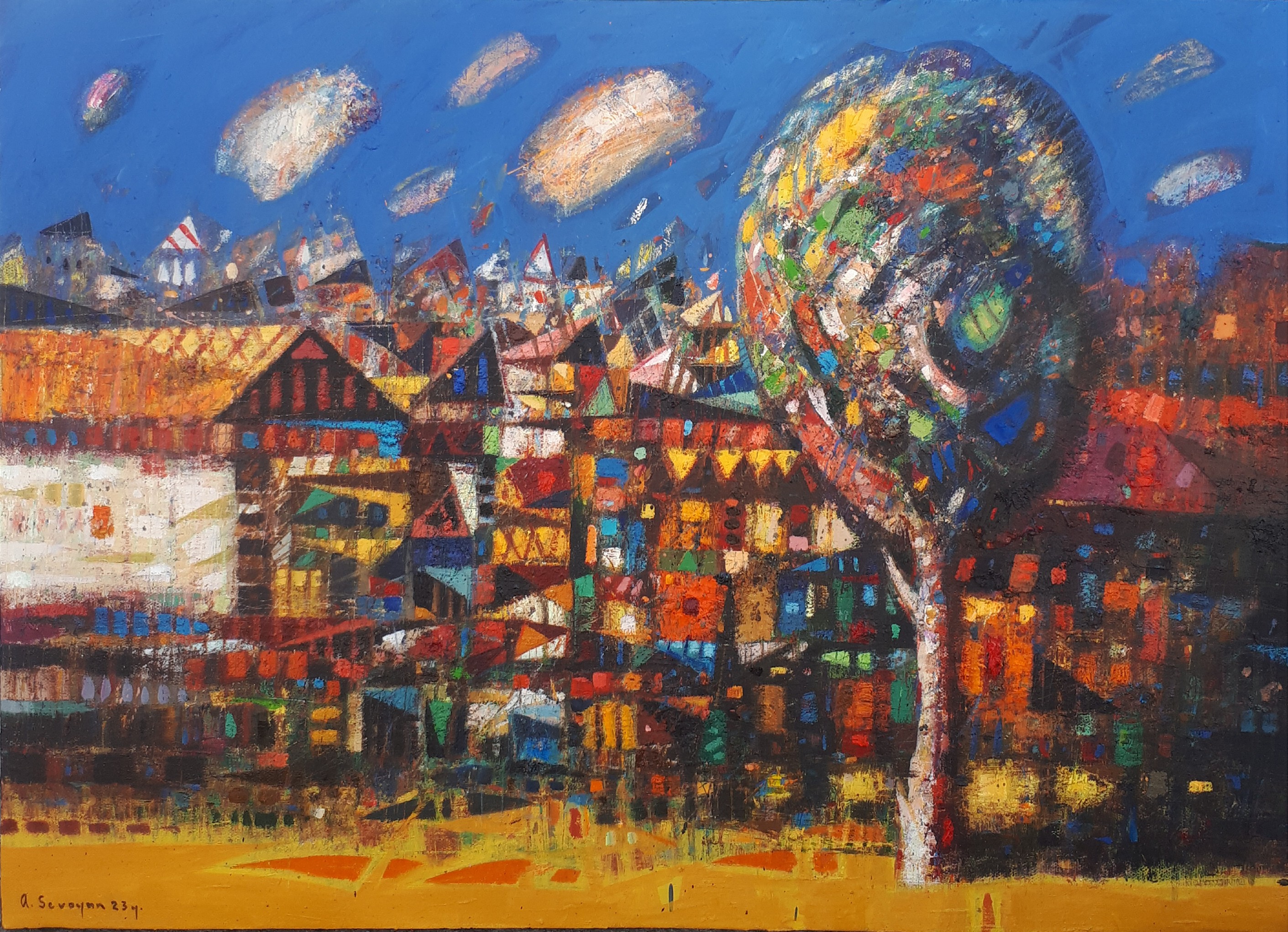 Aram Sevoyan, The tree in the yard Aram Sevoyan, The tree in the yard