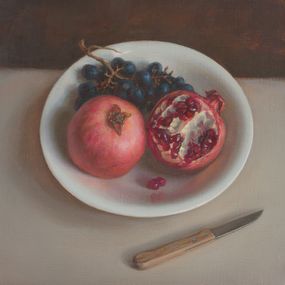 Painting, Still life with pomegranates, Irina Trushkova
