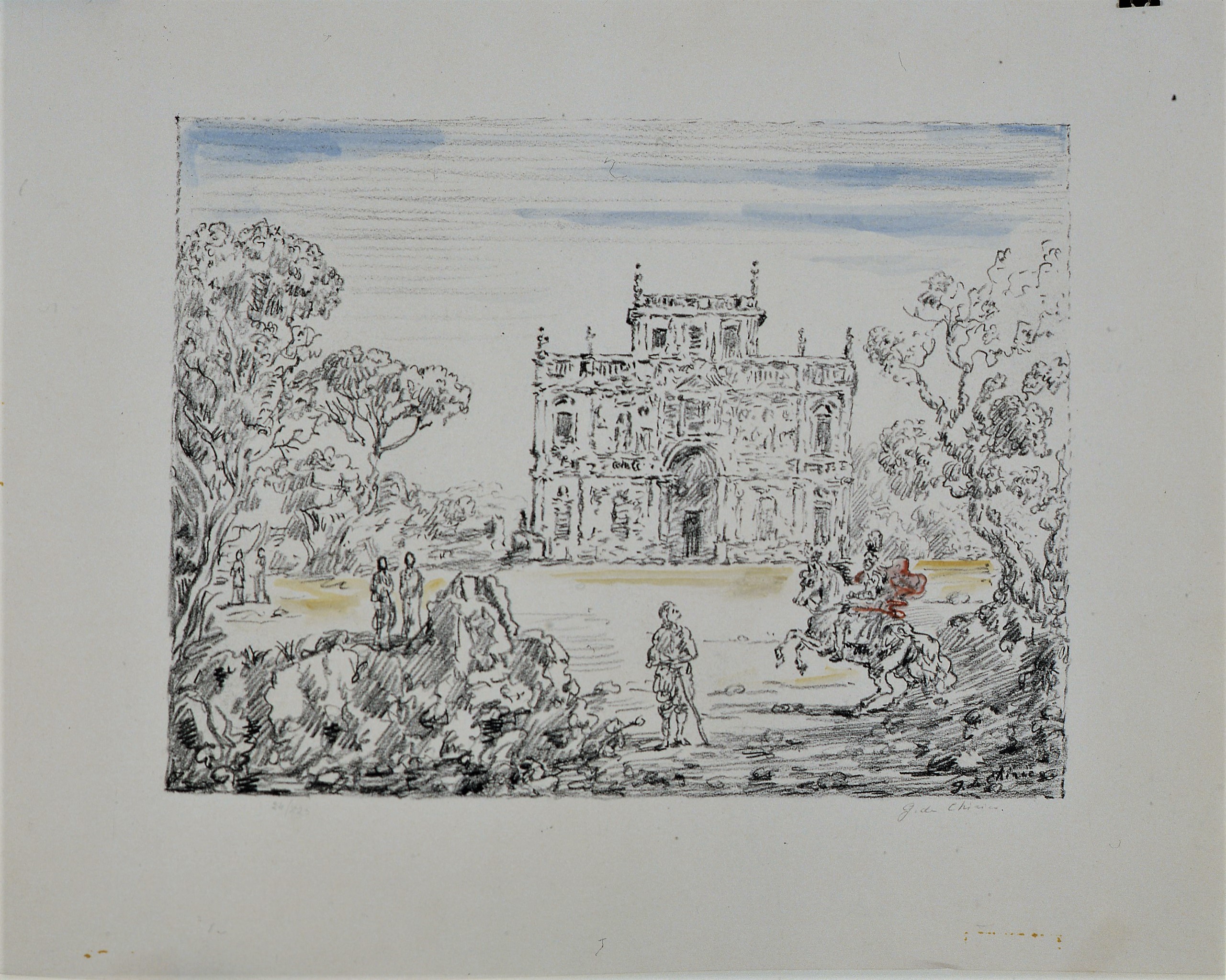 Giorgio de Chirico, Antichi cavalieri e villa Giorgio de Chirico, Antichi cavalieri e villa