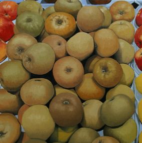 Peinture, Le marché : pommes, Olivier Daumas