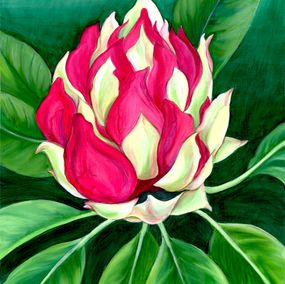 Pintura, Rhododendron bud oil painting (1) (1), Kathleen Ney