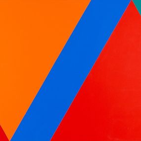 Peinture, Variation 59 : série de cinq tableaux à structure identique, symétrique et réversible, trouvé par hazard #1, Claude Tousignant